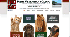 Desktop Screenshot of pierzvetclinic.com